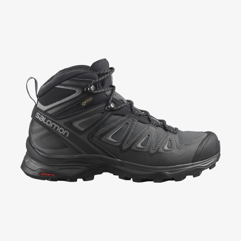 Salomon X ULTRA 3 MID GORE-TEX Túrabakancs Női Fekete | HU329710