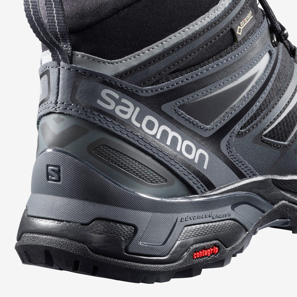 Salomon X ULTRA 3 MID GORE-TEX Túrabakancs Férfi Fekete | HU806124