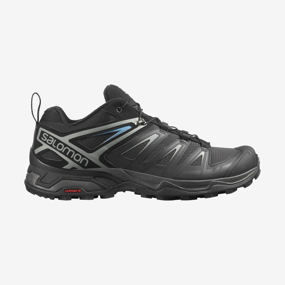 Salomon X ULTRA 3 Túracipő Férfi Fekete/Sötét Kék | HU273086