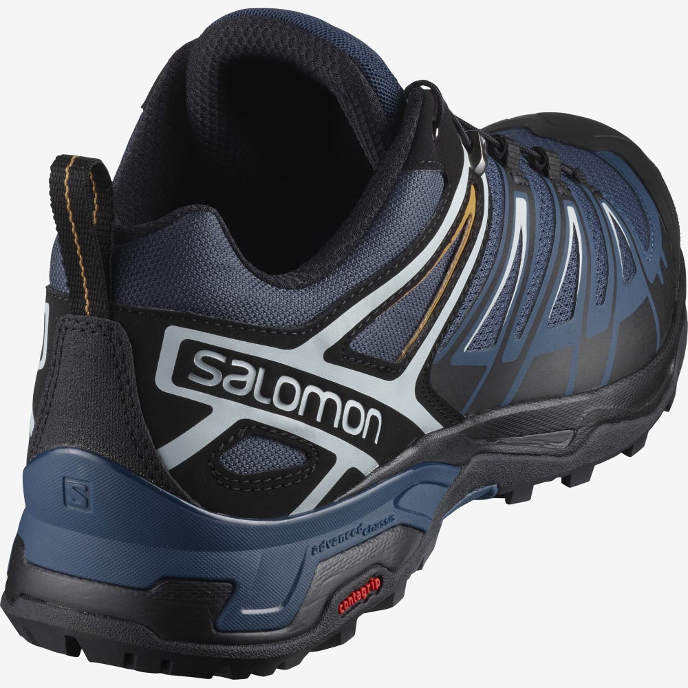 Salomon X ULTRA 3 Túracipő Férfi Sötétkék/Fekete | HU348160