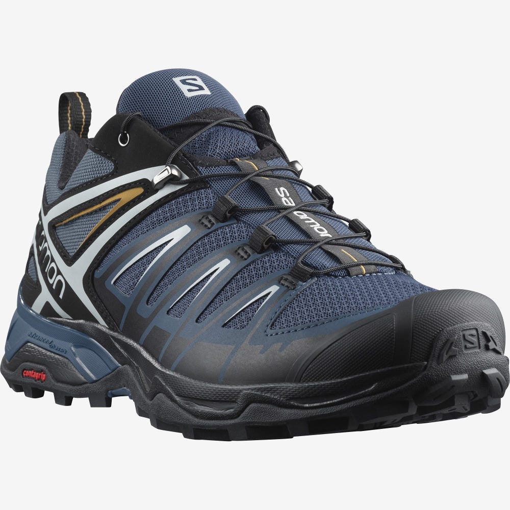 Salomon X ULTRA 3 Túracipő Férfi Sötétkék/Fekete | HU348160