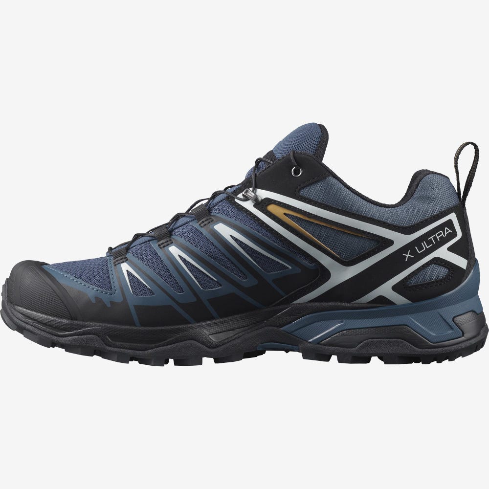 Salomon X ULTRA 3 Túracipő Férfi Sötétkék/Fekete | HU348160