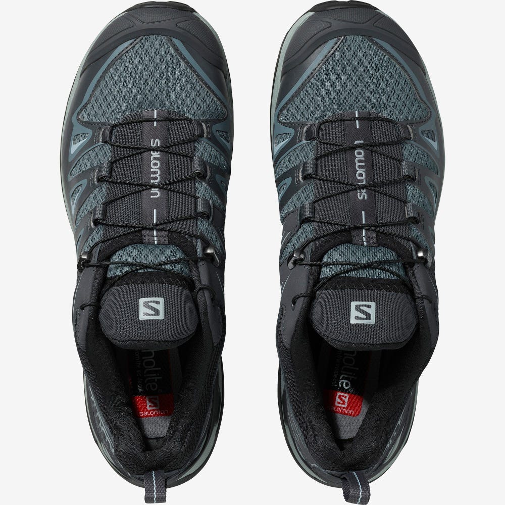 Salomon X ULTRA 3 Túracipő Női Szürke/Kék | HU542397