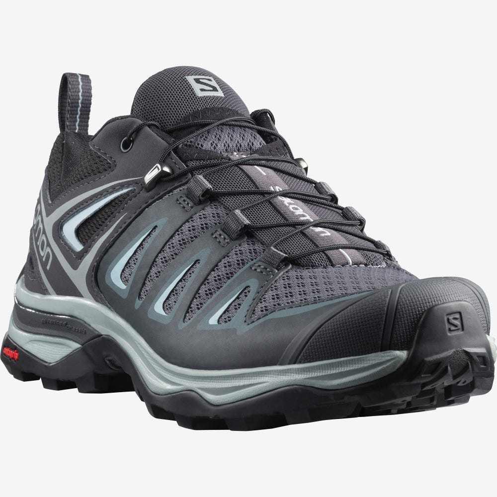 Salomon X ULTRA 3 Túracipő Női Szürke/Kék | HU542397