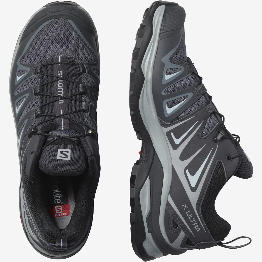 Salomon X ULTRA 3 Túracipő Női Szürke/Kék | HU542397