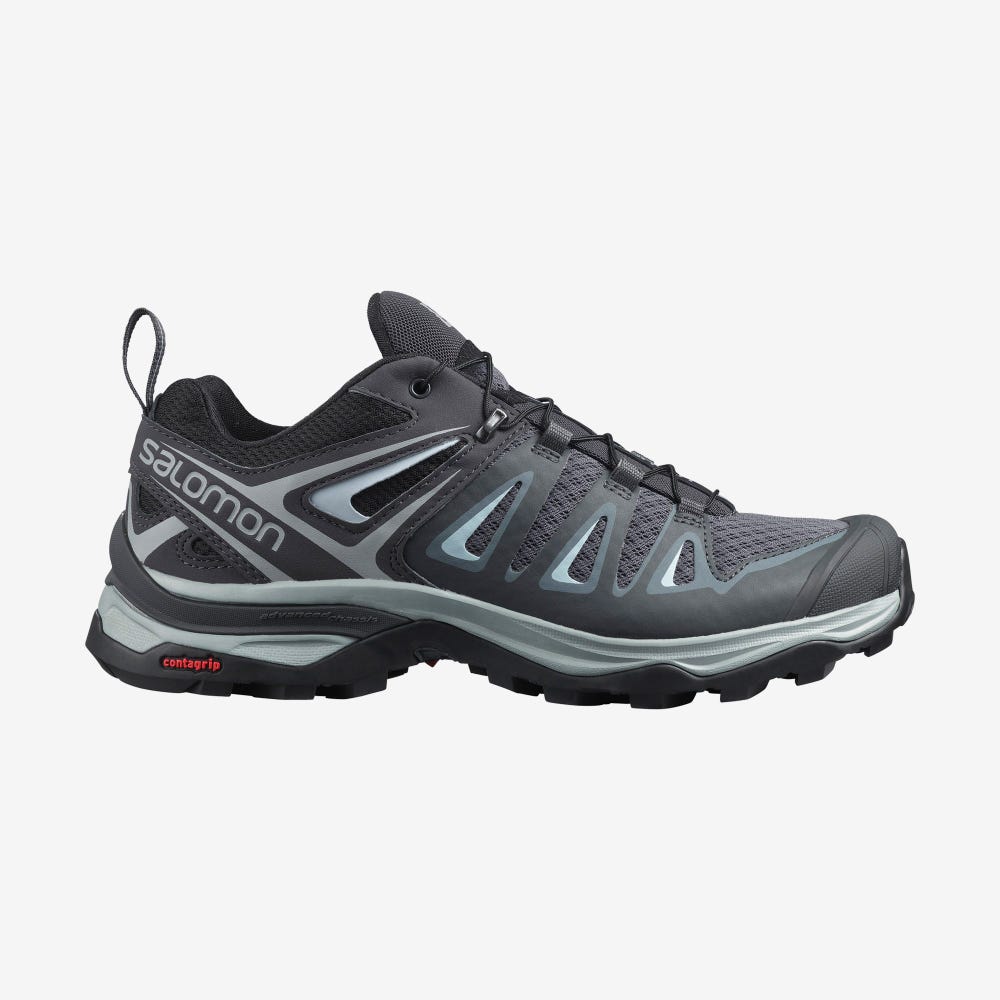 Salomon X ULTRA 3 Túracipő Női Szürke/Kék | HU542397