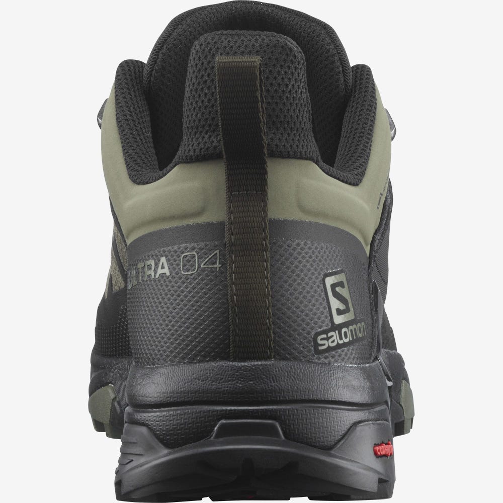 Salomon X ULTRA 4 GORE-TEX Túracipő Férfi MélyZöld/Fekete/Olivazöld | HU258371