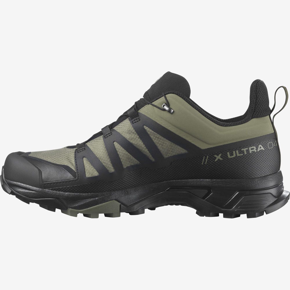 Salomon X ULTRA 4 GORE-TEX Túracipő Férfi MélyZöld/Fekete/Olivazöld | HU258371