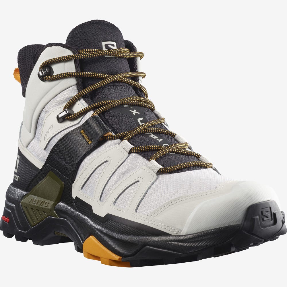 Salomon X ULTRA 4 MID GORE-TEX Túrabakancs Férfi Bézs/Fekete | HU048937