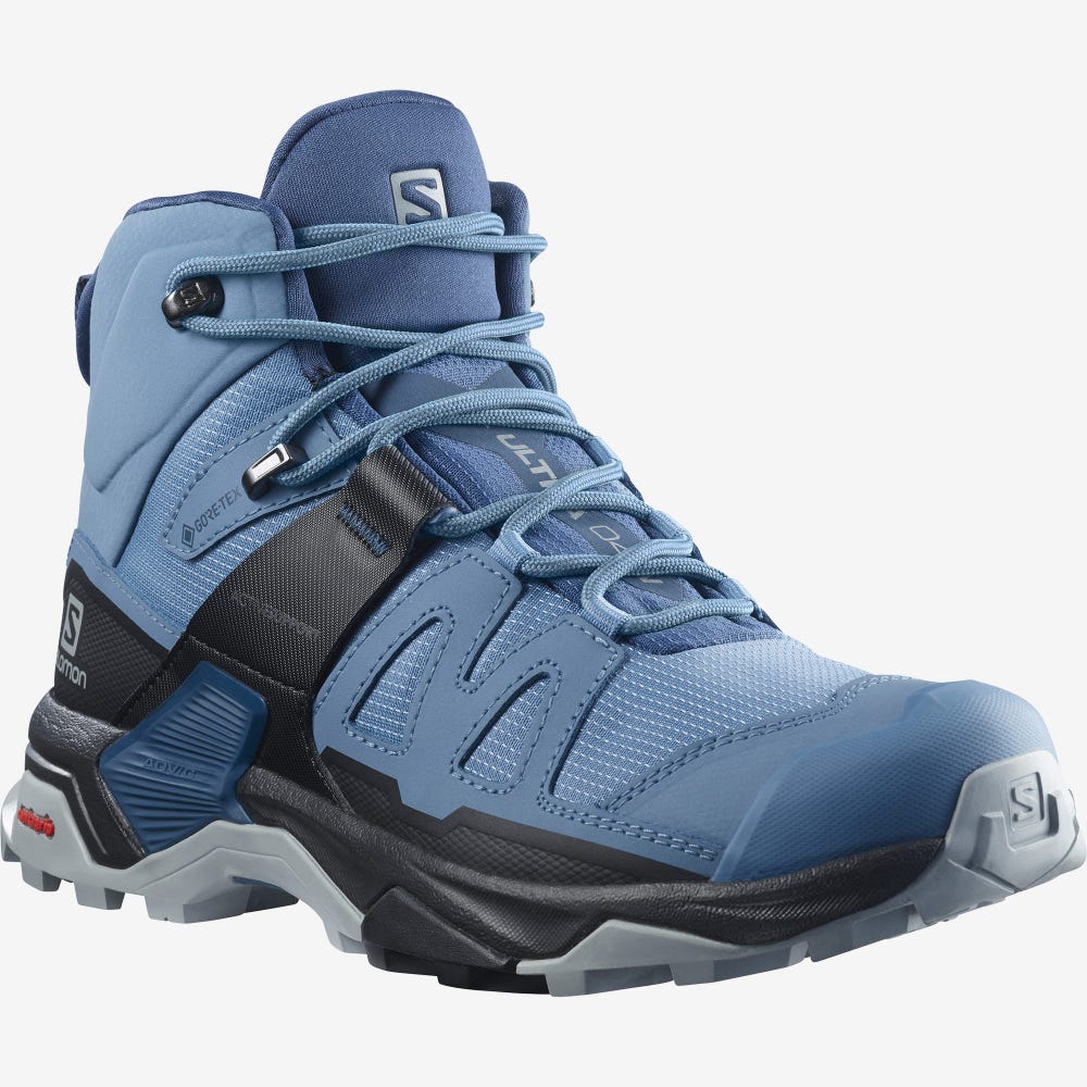 Salomon X ULTRA 4 MID GORE-TEX Túrabakancs Női Kék/Fekete/Sötét Kék | HU214809