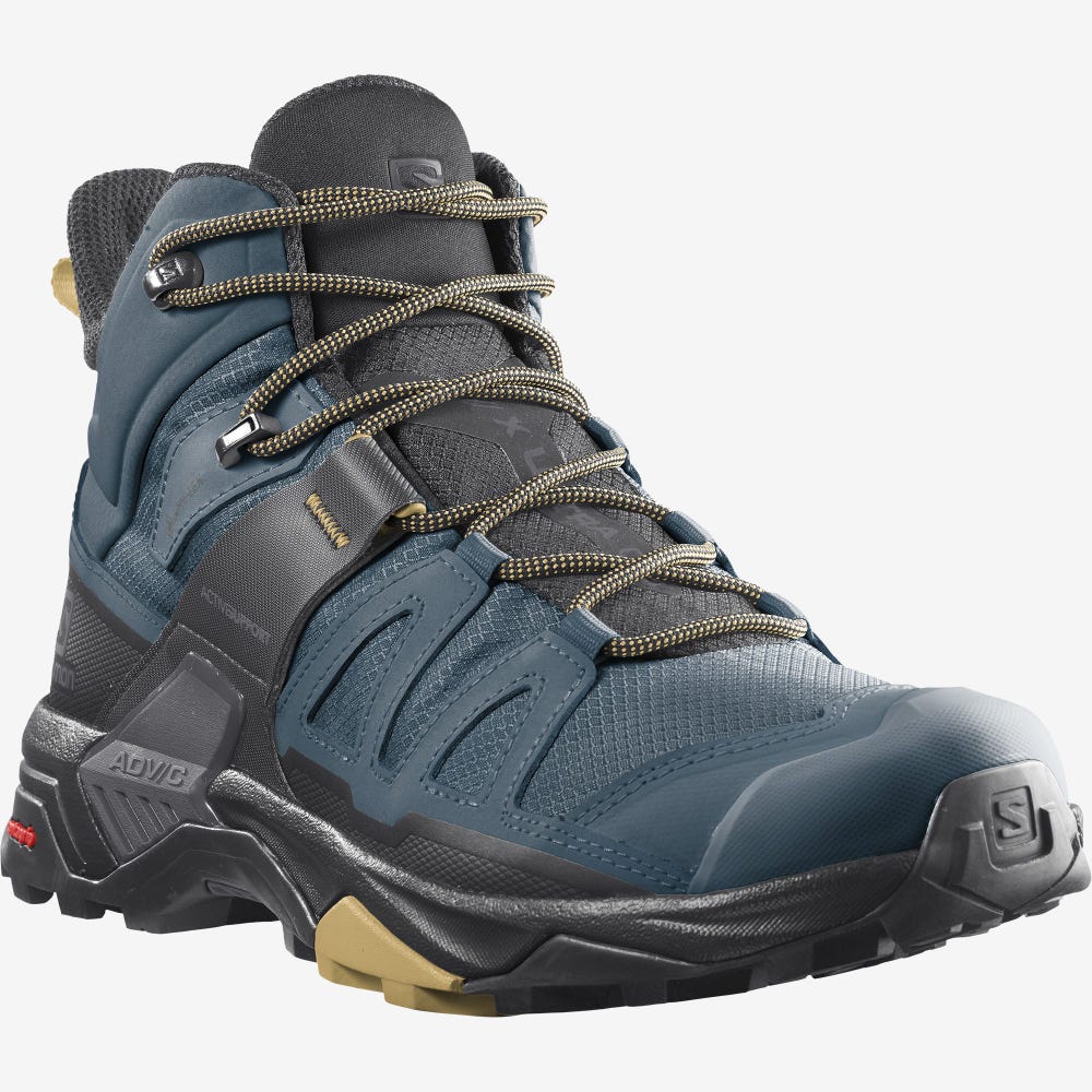 Salomon X ULTRA 4 MID GORE-TEX Túrabakancs Férfi Kék/Fekete | HU245016