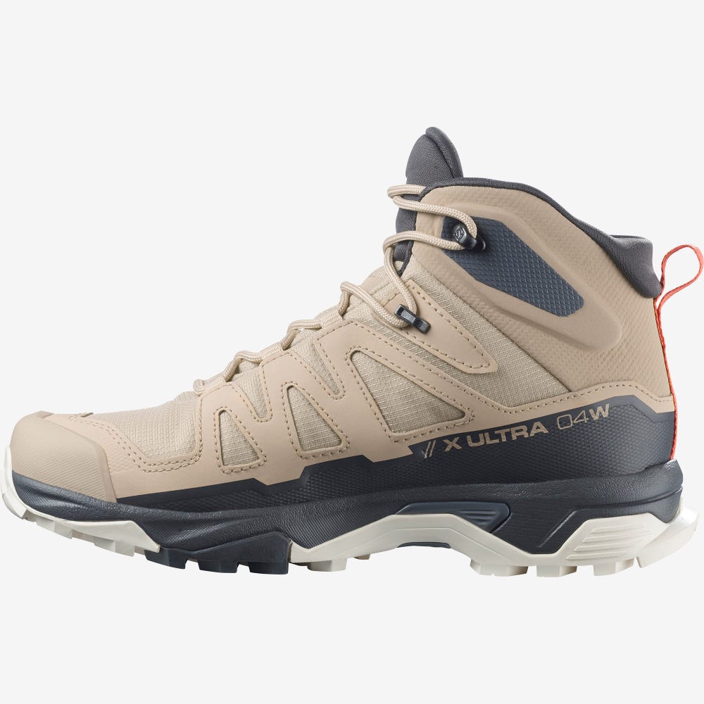 Salomon X ULTRA 4 MID GORE-TEX Túrabakancs Női Világos Barna | HU764209