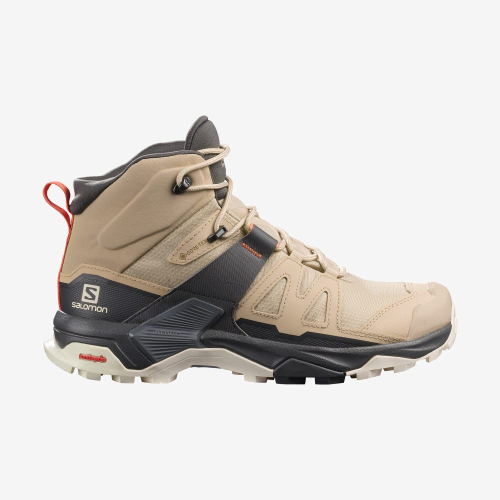 Salomon X ULTRA 4 MID GORE-TEX Túrabakancs Női Világos Barna | HU764209