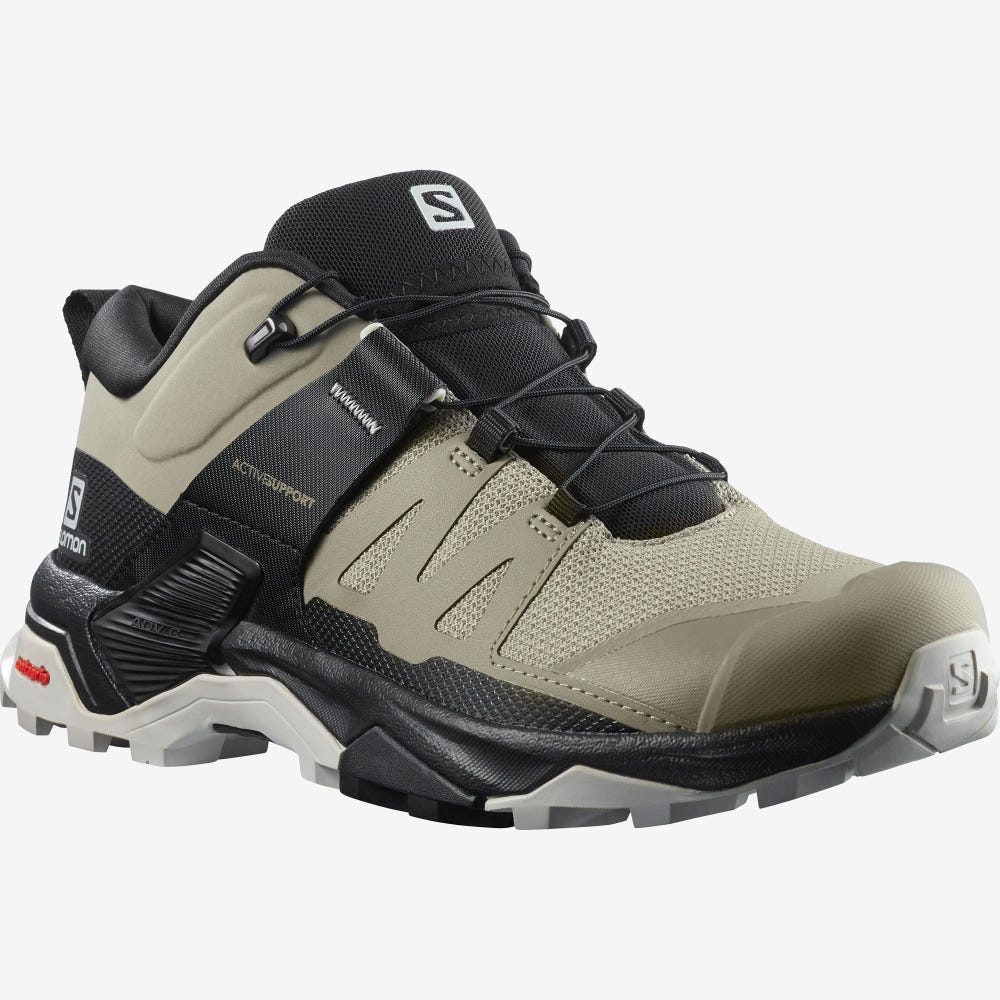 Salomon X ULTRA 4 Túracipő Női Olivazöld/Fekete | HU204987