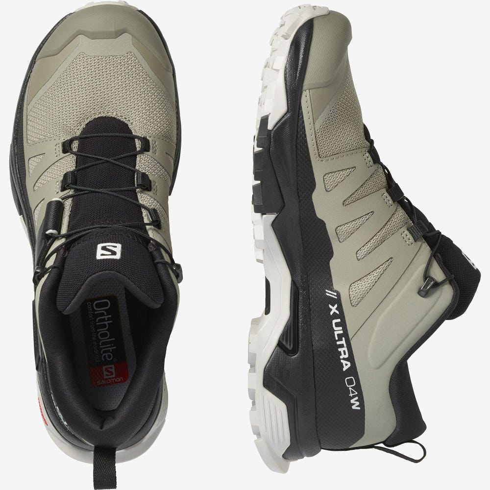 Salomon X ULTRA 4 Túracipő Női Olivazöld/Fekete | HU204987