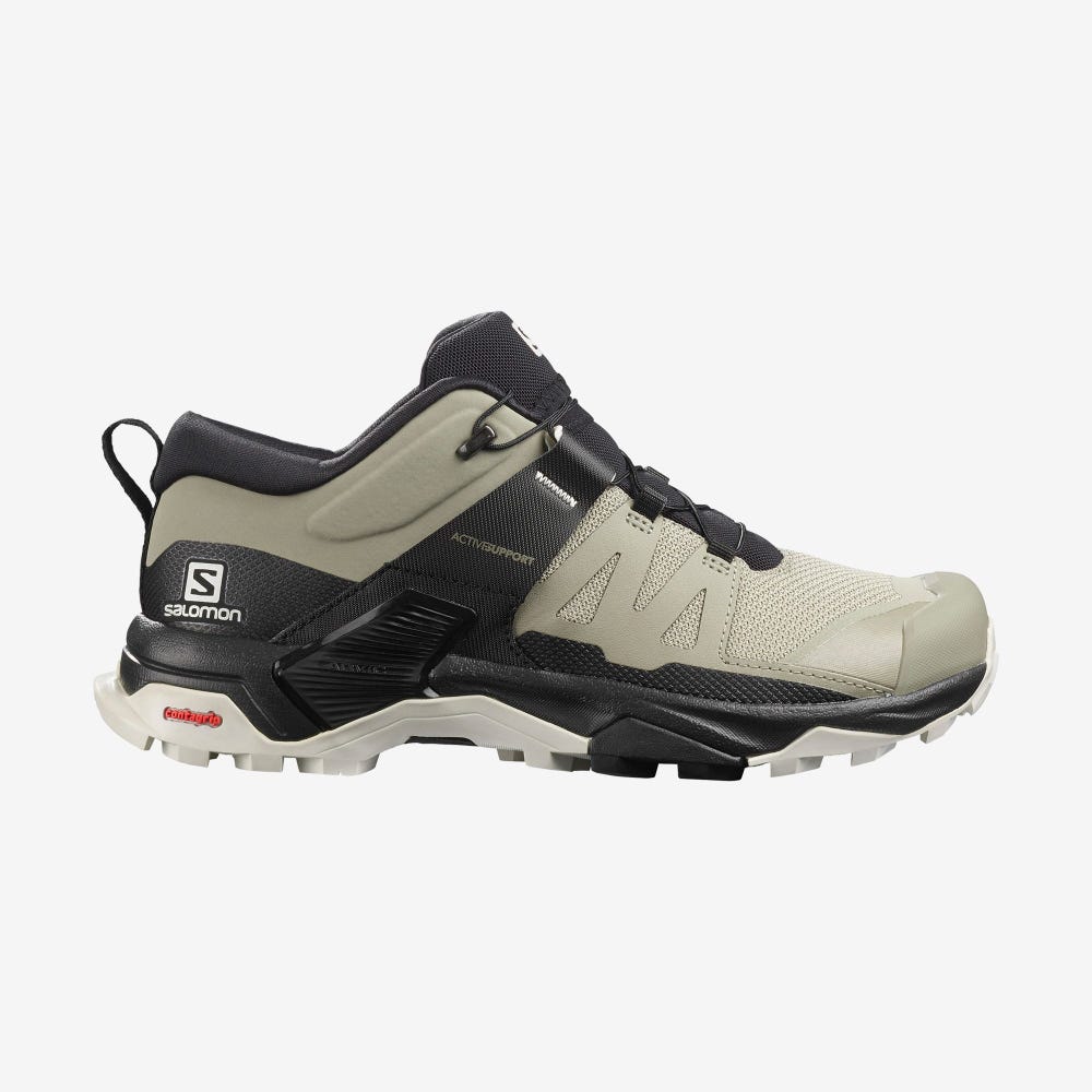 Salomon X ULTRA 4 Túracipő Női Olivazöld/Fekete | HU204987