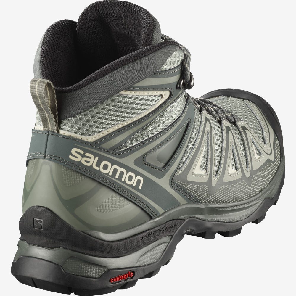 Salomon X ULTRA MID 3 AERO Túrabakancs Női Szürke/Barna | HU852097