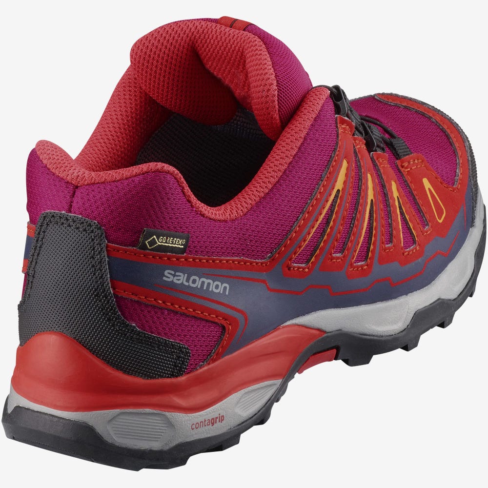 Salomon X-ULTRA MID GORE-TEX Túrabakancs Gyerek Piros/Világos | HU305961