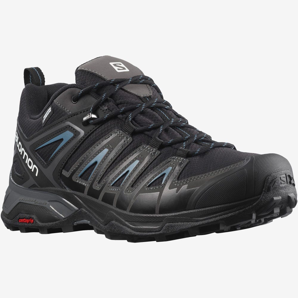 Salomon X ULTRA PIONEER CLIMASALOMON™ WATERPROOF Túracipő Férfi Fekete | HU459301