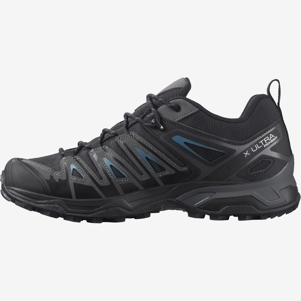 Salomon X ULTRA PIONEER CLIMASALOMON™ WATERPROOF Túracipő Férfi Fekete | HU459301