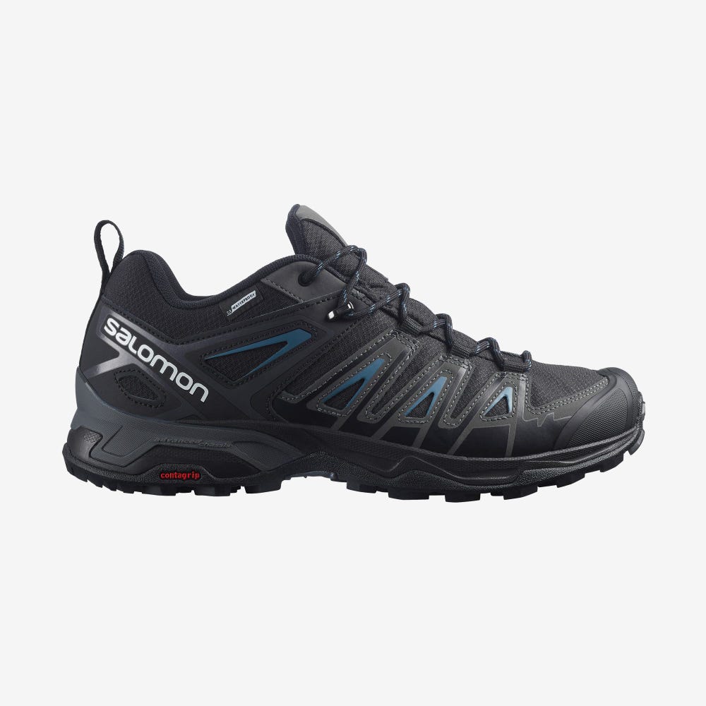 Salomon X ULTRA PIONEER CLIMASALOMON™ WATERPROOF Túracipő Férfi Fekete | HU459301