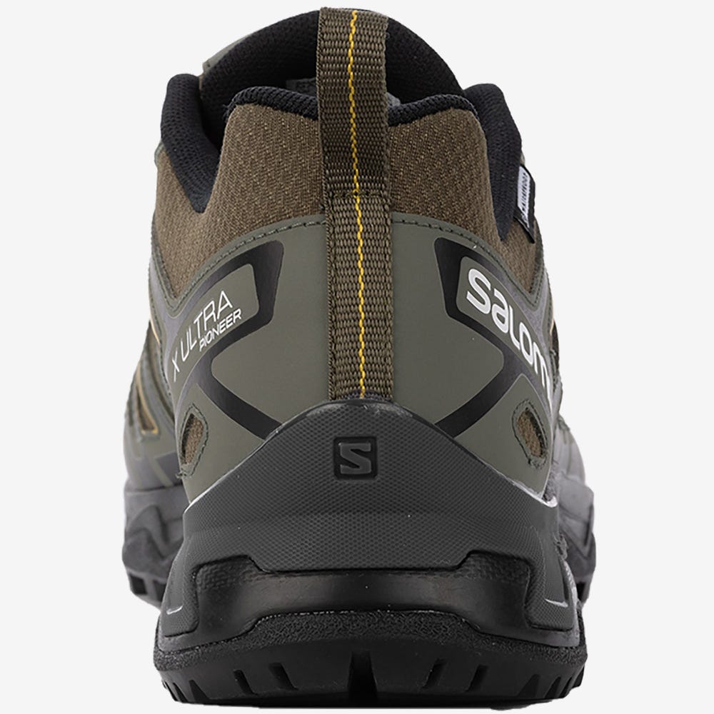 Salomon X ULTRA PIONEER CLIMASALOMON™ WATERPROOF Túracipő Férfi Olivazöld/Szürke | HU721043