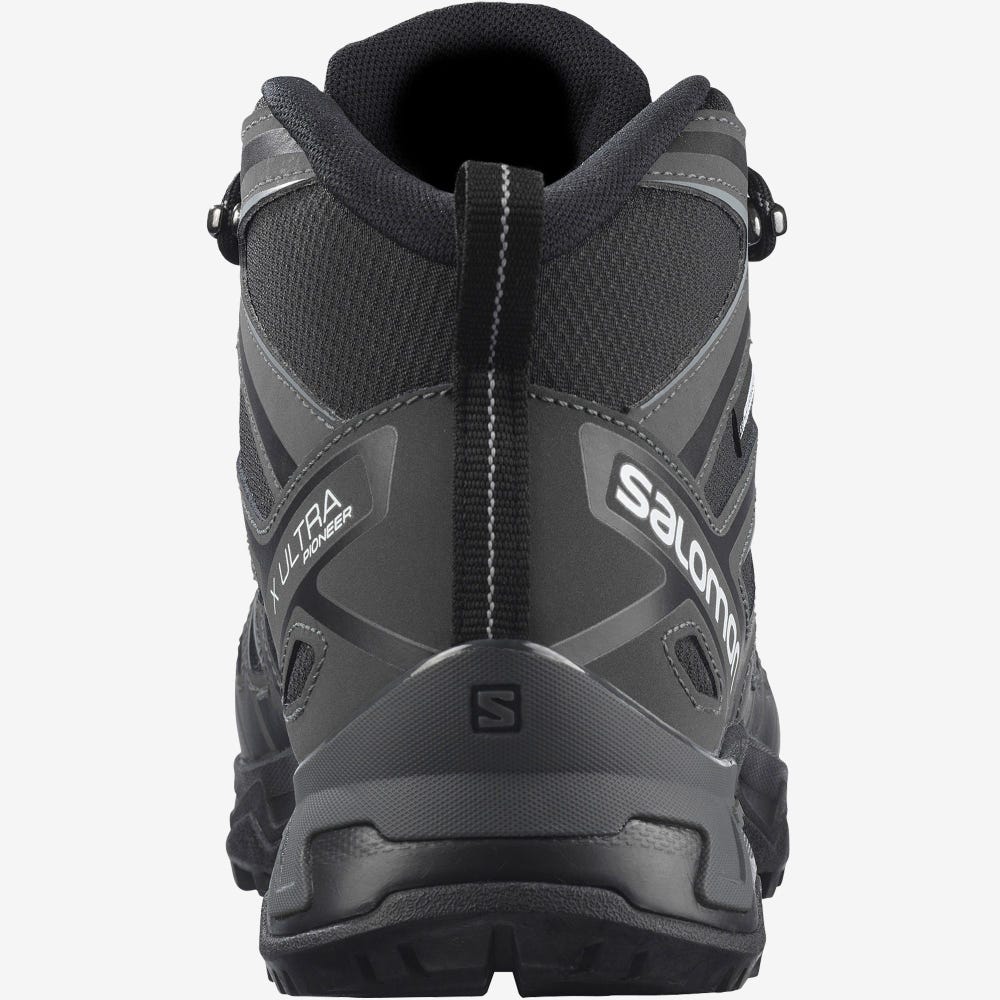 Salomon X ULTRA PIONEER MID CLIMASALOMON™ WATERPROOF Túrabakancs Férfi Fekete | HU589327