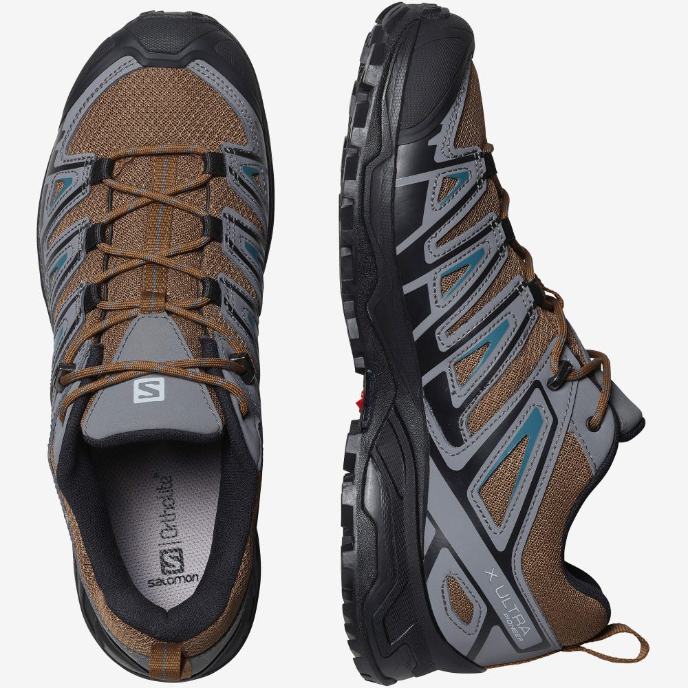 Salomon X ULTRA PIONEER Túracipő Férfi Kék | HU496305