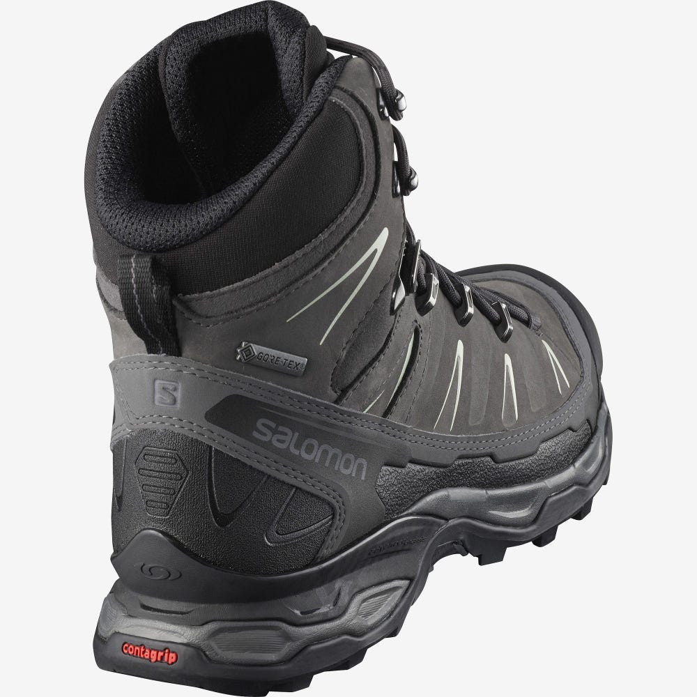 Salomon X ULTRA TREK GORE-TEX Túrabakancs Női Fekete/Szürke | HU321940