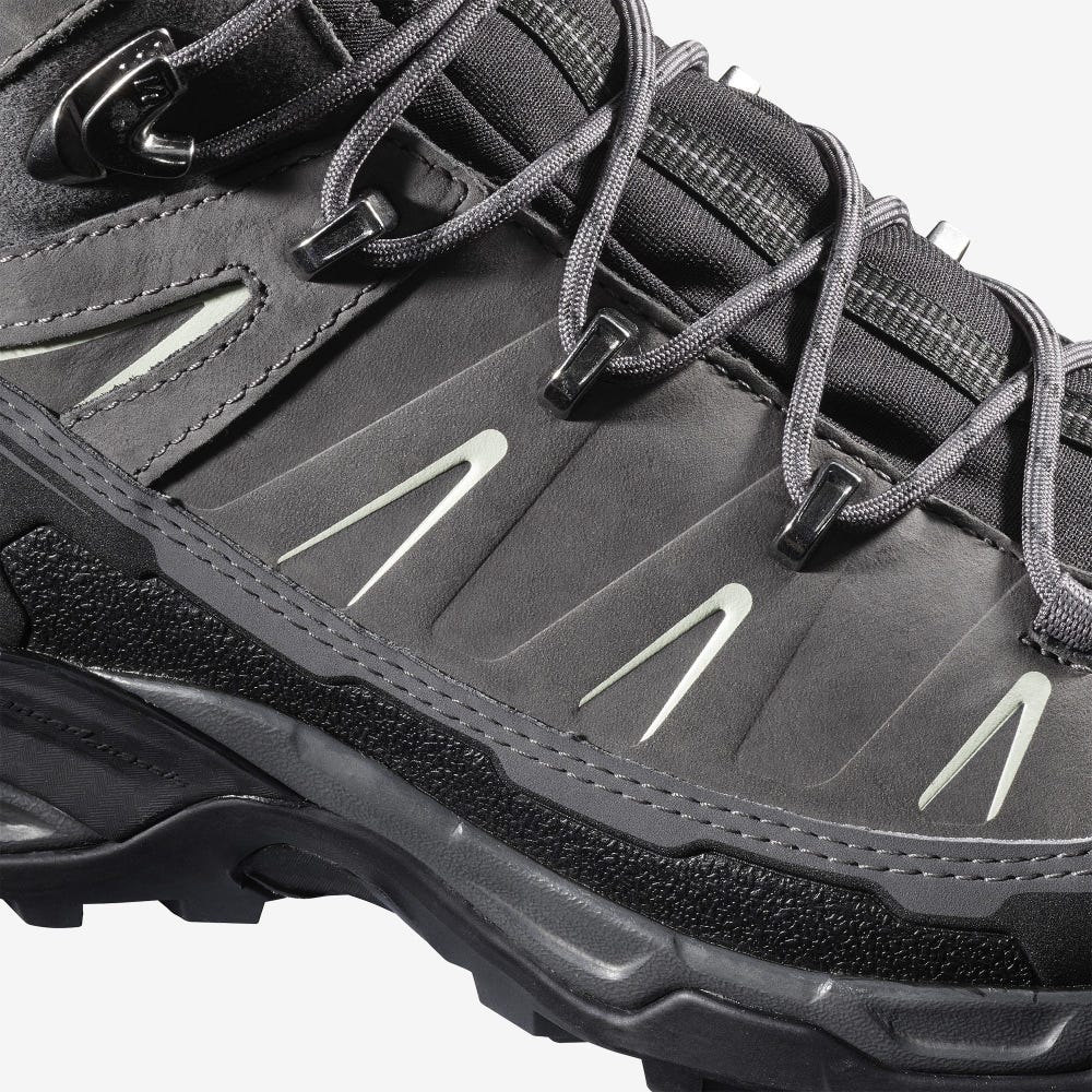 Salomon X ULTRA TREK GORE-TEX Túrabakancs Női Fekete/Szürke | HU321940