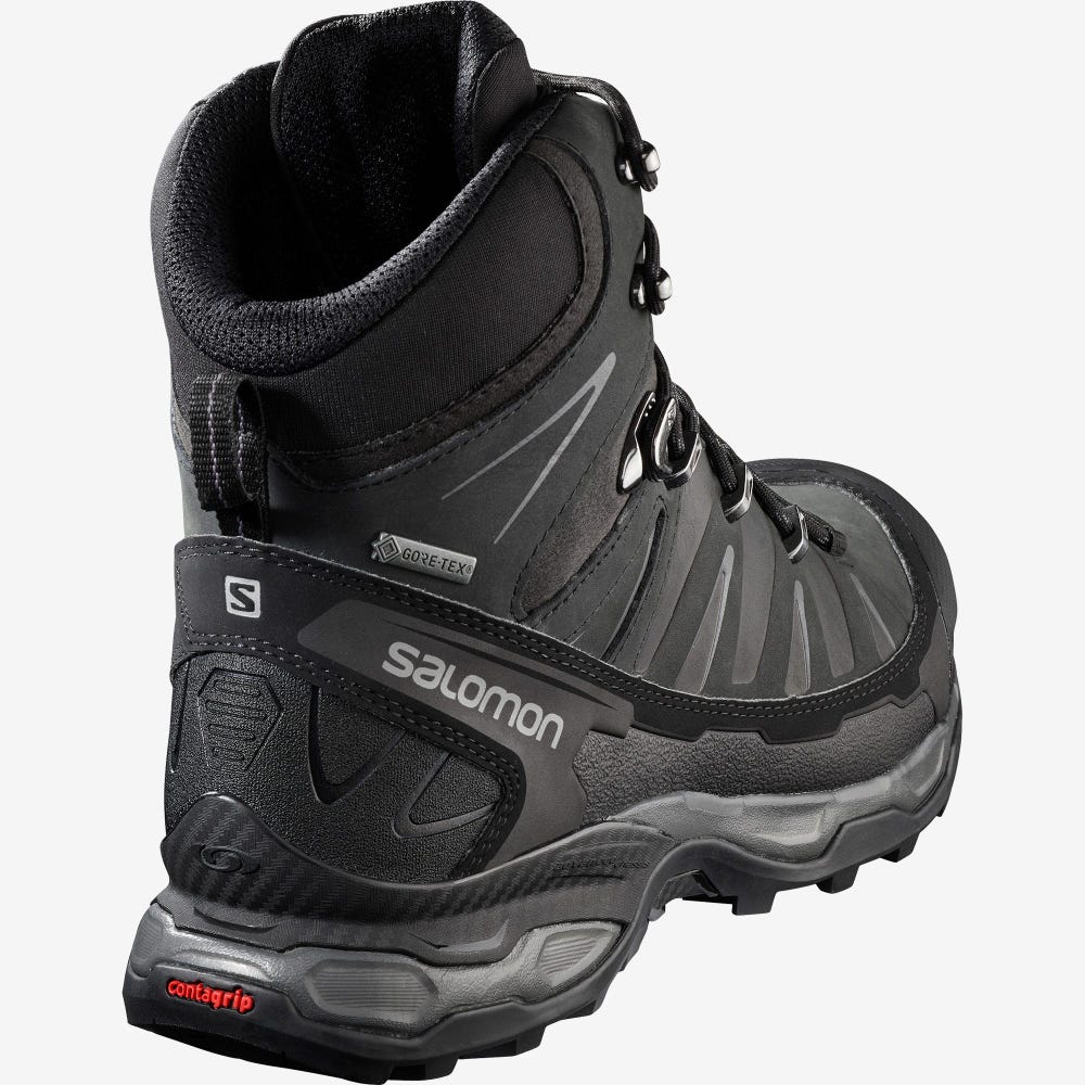 Salomon X ULTRA TREK GORE-TEX Túrabakancs Férfi Fekete | HU850139