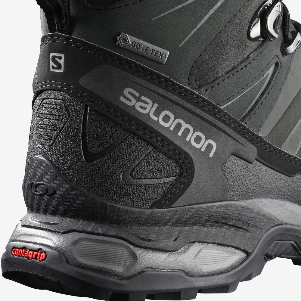 Salomon X ULTRA TREK GORE-TEX Túrabakancs Férfi Fekete | HU850139