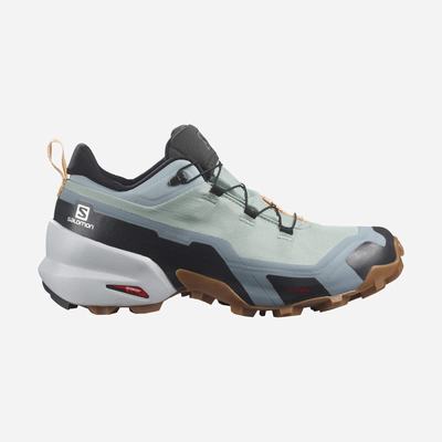 Salomon CROSS HIKE GORE-TEX Túracipő Női Zöld/Krém | HU741503