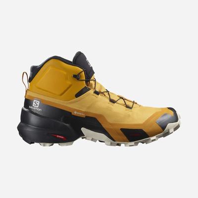 Salomon CROSS HIKE MID GORE-TEX Túrabakancs Férfi Sárga/Fekete | HU807439