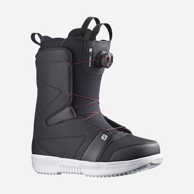 Salomon FACTION BOA Snowboard Bakancs Férfi Fekete/Fehér | HU236079