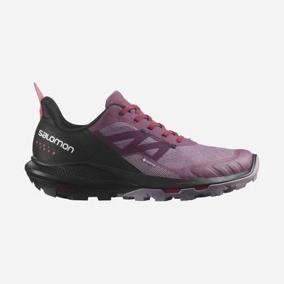 Salomon OUTPULSE GORE-TEX Túracipő Női Lila/Fekete/Piros | HU423610