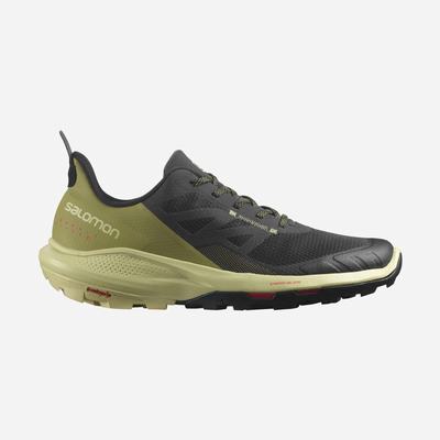 Salomon OUTPULSE Túracipő Férfi Fekete/Zöld/Piros | HU054986