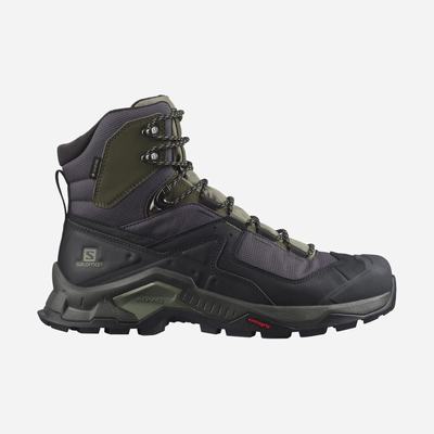 Salomon QUEST ELEMENT GORE-TEX Túrabakancs Férfi Fekete/MélyZöld/Olivazöld | HU659320