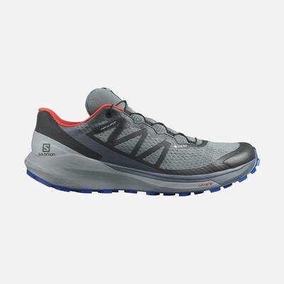 Salomon SENSE RIDE 4 GORE-TEX INVISIBLE FIT Terepfutó Cipő Férfi Szürke | HU824753