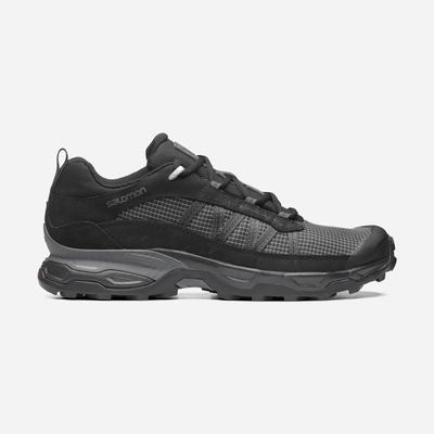 Salomon SHELTER LOW LEATHER Sportcipő Férfi Fekete | HU905372