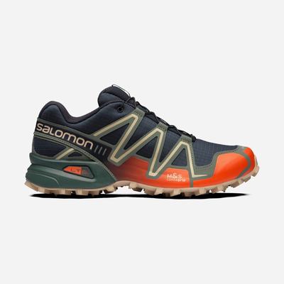 Salomon SPEEDCROSS 3 Sportcipő Férfi Sötétkék/Piros Narancssárga/Zöld | HU915284