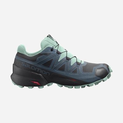 Salomon SPEEDCROSS 5 GORE-TEX Terepfutó Cipő Női Fekete/Kék | HU672385