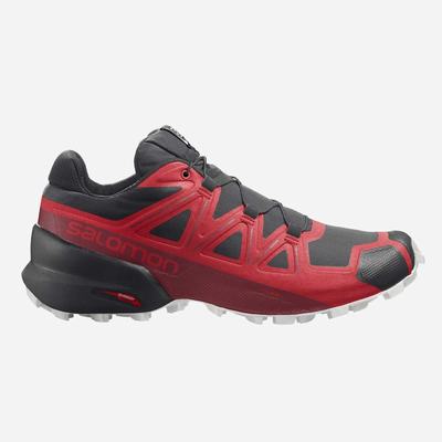 Salomon SPEEDCROSS 5 Terepfutó Cipő Férfi Fekete/Piros/Piros | HU298546