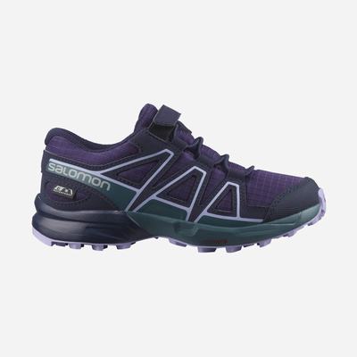 Salomon SPEEDCROSS CLIMASALOMON™ WATERPROOF Terepfutó Cipő Gyerek Lila/Kék/Levendula | HU531427