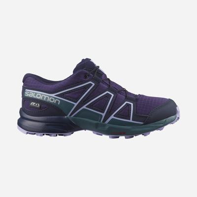 Salomon SPEEDCROSS CLIMASALOMON™ WATERPROOF Terepfutó Cipő Gyerek Lila/Kék/Levendula | HU537940