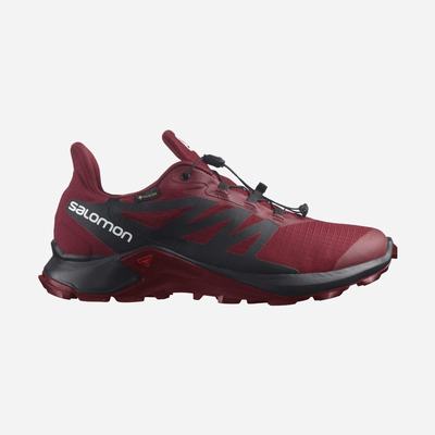 Salomon SUPERCROSS 3 GORE-TEX Terepfutó Cipő Férfi Piros/Fehér/Fekete | HU173698