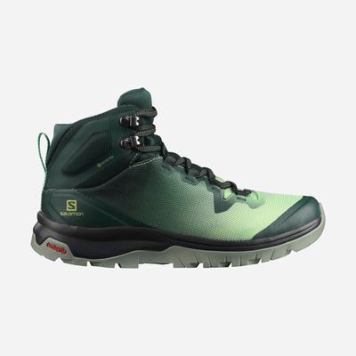 Salomon VAYA MID GORE-TEX Túrabakancs Női Zöld/Szürke | HU860217