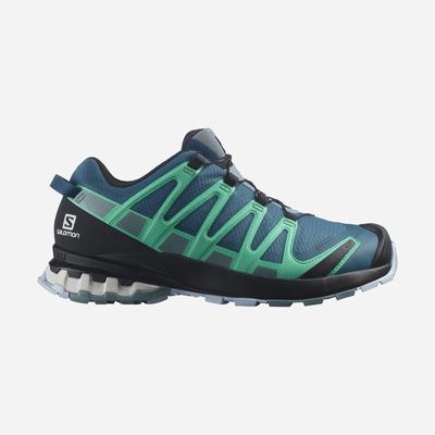 Salomon XA PRO 3D v8 GORE-TEX Terepfutó Cipő Női Kék/Menta | HU035694