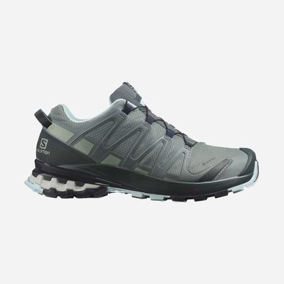 Salomon XA PRO 3D v8 GORE-TEX Terepfutó Cipő Női Zöld/Türkiz | HU138920