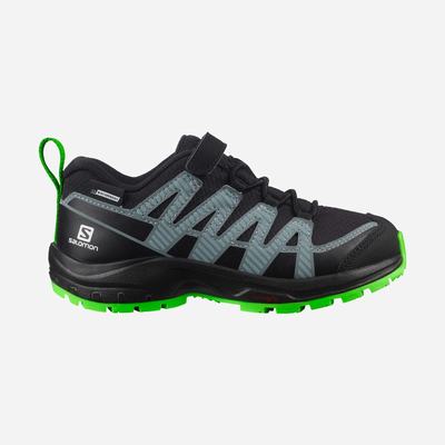 Salomon XA PRO V8 CLIMASALOMON™ WATERPROOF Terepfutó Cipő Gyerek Fekete/Zöld | HU058673